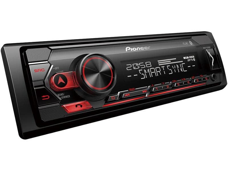 Pioneer MVH-S320BT, 1DIN Autoradio mit RDS, halbe Einbautiefe, deutsche Menüführung, Bluetooth, USB, AUX-Eingang, Freisprecheinrichtung, Smart Sync