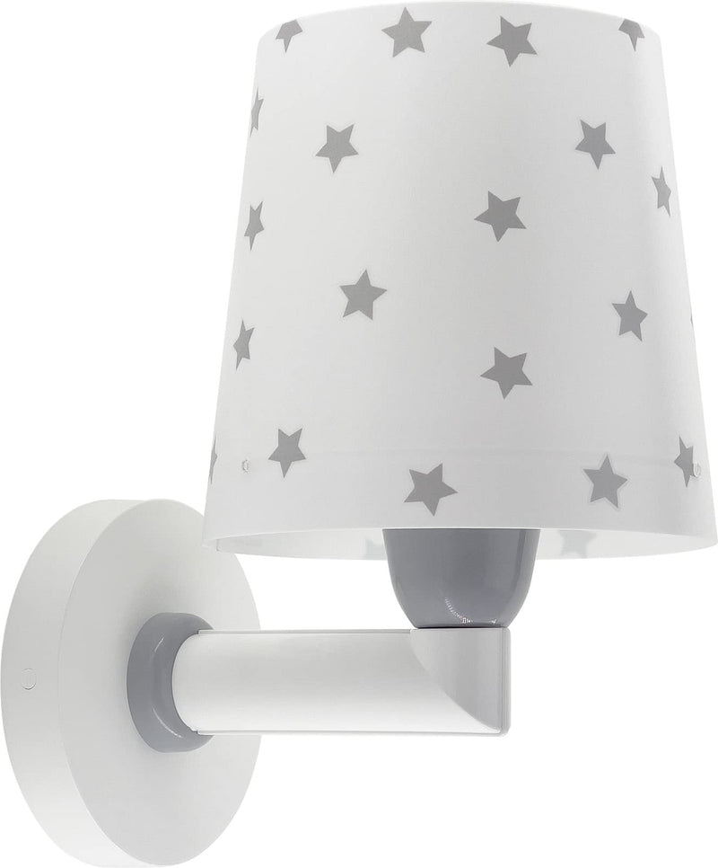Dalber kinder Wandlampe, Kinderlampe Wandleuchte kinderzimmer Star Light Sterne Weiß 82219B, E27