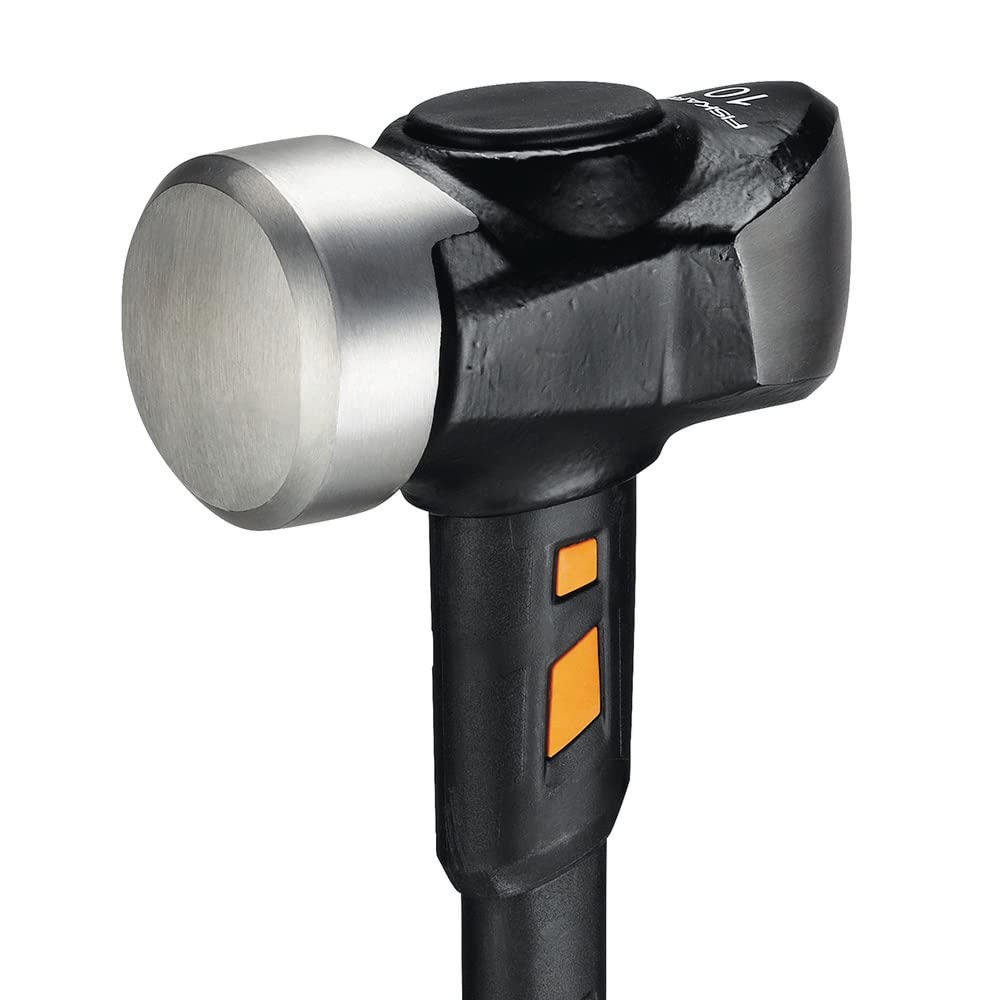 Fiskars Vorschlaghammer IsoCore XL zum Eintreiben von Holzpfählen oder Abbrucharbeiten, Länge: 92 cm, Gewicht: 5,67 kg, Schwarz/Orange, 1020164