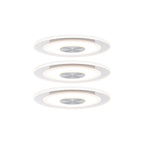 Paulmann 92907 LED Einbauleuchte Whirl rund Einbaustrahler 3x5,5W Deckeneinbauspot Alu Satin Einbaulampe Einbaulicht dimmbar Deckeneinbauleuchte