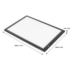 Dia Viewer Leuchtkasten Zum Scannen von Dias und Filmnegativen, Ultradünner Scanner mit Optischer Auflage und 3 Helligkeitsstufen, Stromversorgung über USB. Schwarz