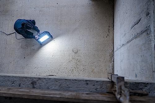 Brennenstuhl LED Baustrahler JARO 20060 M (150W, 17500lm, 6500K, IP65, dimmbar, 5m Kabel, LED Arbeitsstrahler mit Schnellspannverschluss)