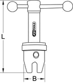 KS Tools 116.2002 Ventilfix und Badewannenadapter, 2-tlg.