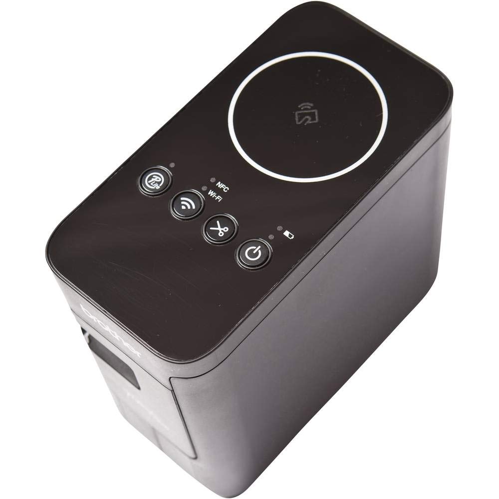 Brother PT-P750W Beschriftungsgerät für den PC inklusive WLAN und NFC (für 3,5 bis 24 mm breite TZe-Schriftbänder, bis zu 30 mm/Sek. Druckgeschwindigkeit), Schwarz
