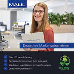MAUL Paketwaage MAULcargo | Stabile Paketwaage bis 50kg | Große Wiegefläche 27 x 27 cm | Waage inklusive Netzteil und separatem Bedienpult | Netz- und Batteriebetrieb möglich | Edelstahl