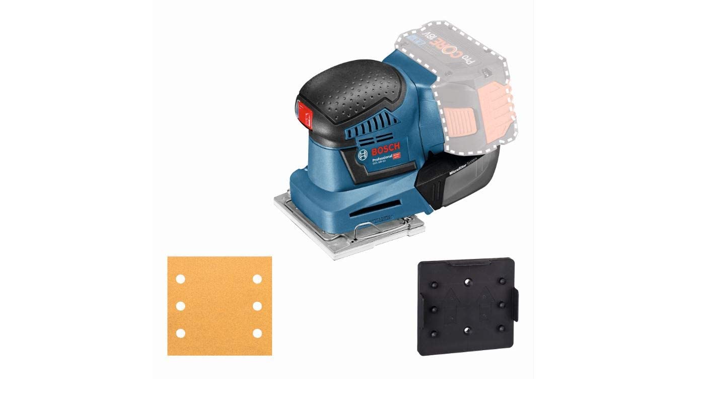 Bosch Professional 18V System Akku Schwingschleifer GSS 18V-10 (Schwingkreis-Ø: 1,6 mm, ohne Akku/ Ladegerät)