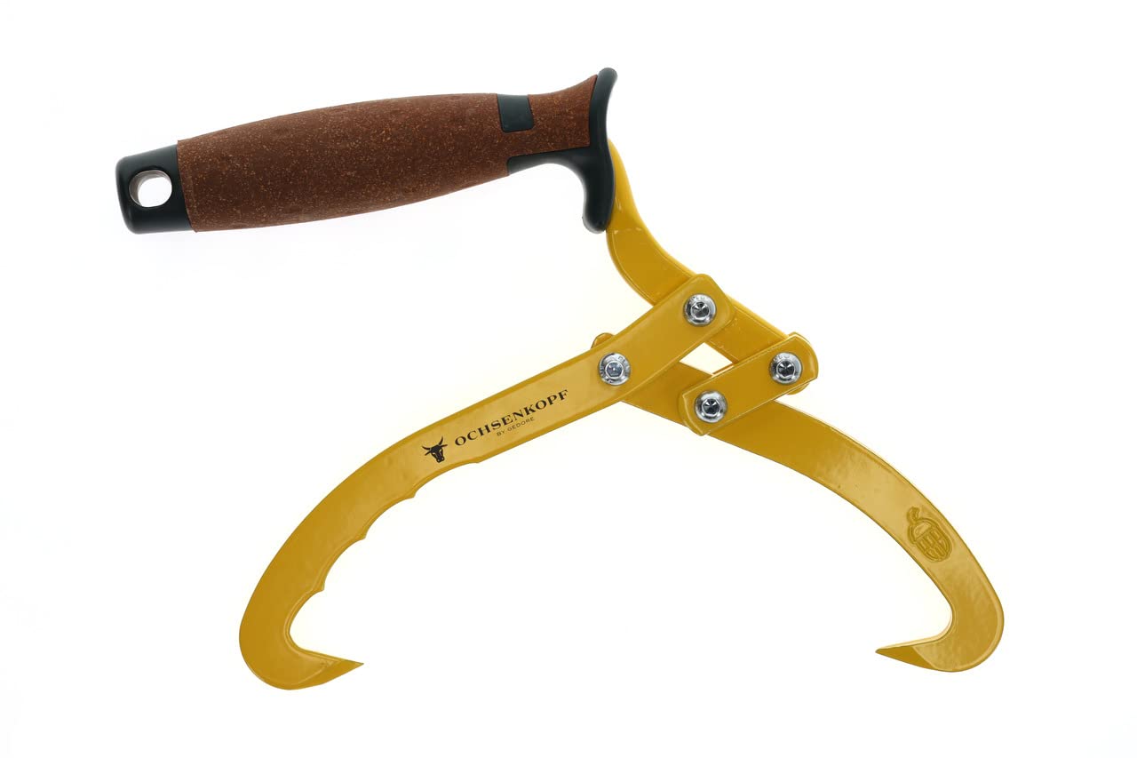 OCHSENKOPF Handpackzange, Gehärtete Spitzen, Abrutschsicherer 2-Komponenten-Griff, 185 mm Maulöffnung, Gelb