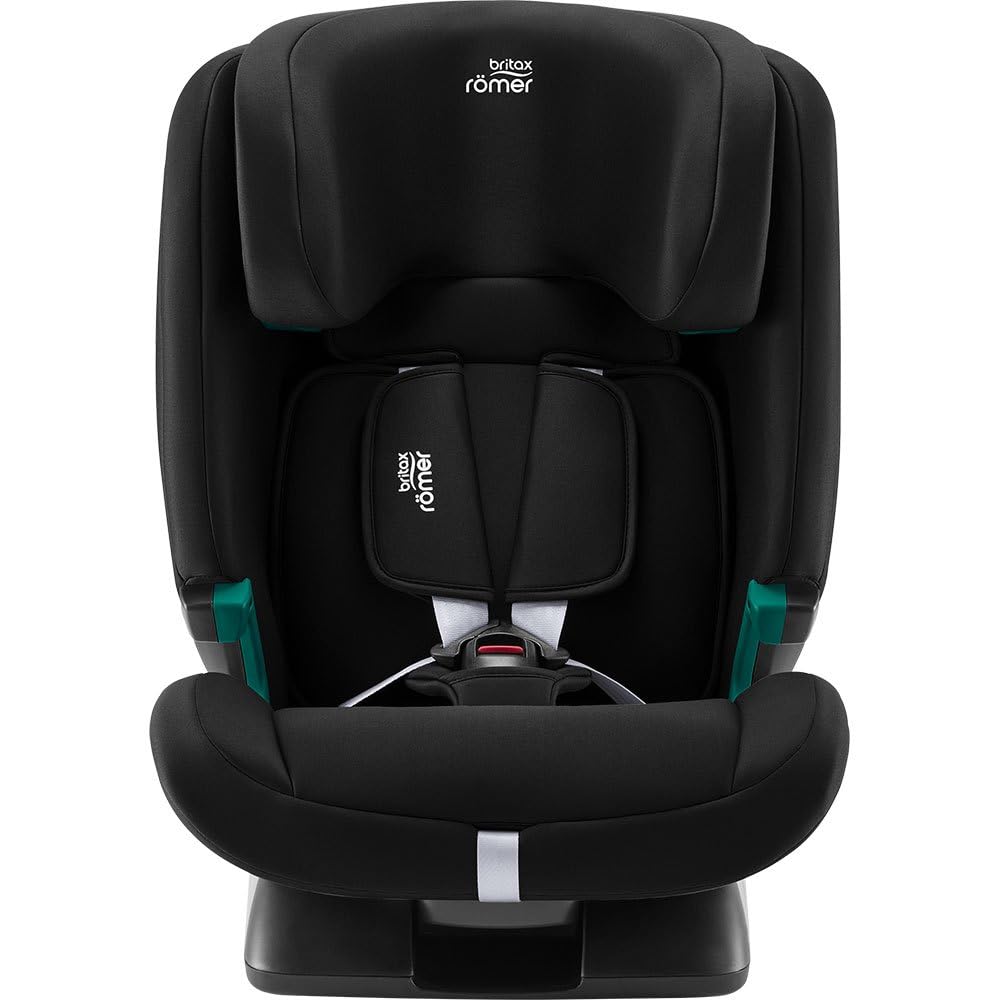 BRITAX RÖMER Kindersitz EVOLVAFIX, mit ISOFIX, für Kinder von 76-150 cm (i-Size), 15 Monate - 12 Jahre, Space Black