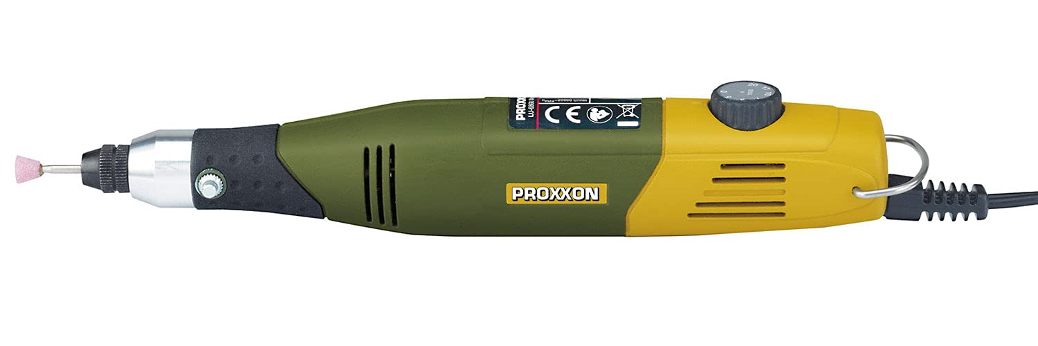 PROXXON 28510 Bohr- und Fräsgerät MicroMOT 50/E 12 Volt mit 6 Spannzangen