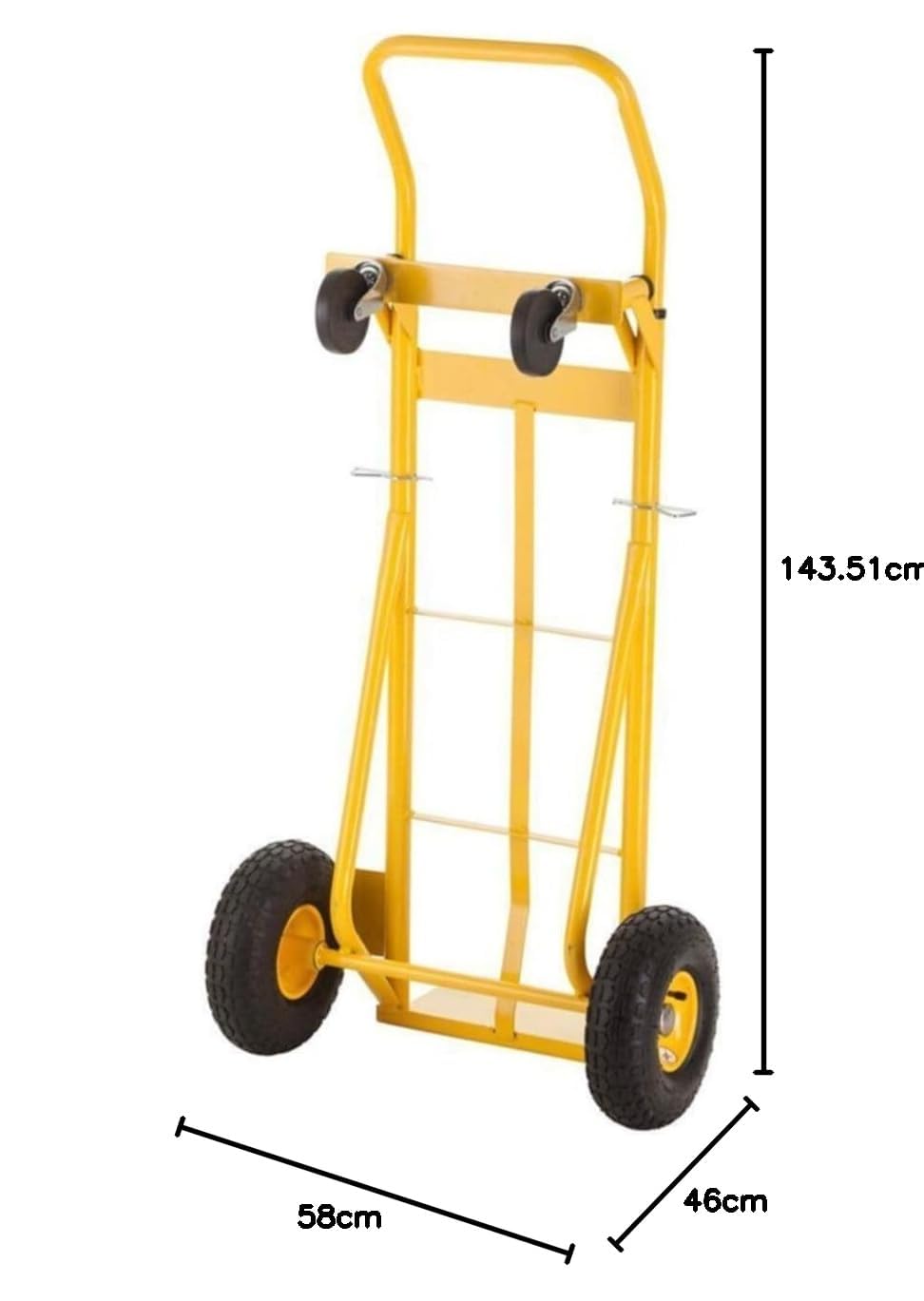 Stanley Sackkarre SXWTD-MT519-200KG Nutzlast - Sackkarre und Plattformwagen - Stahl - Geschäftlicher und Privater Gebrauch - Gelb