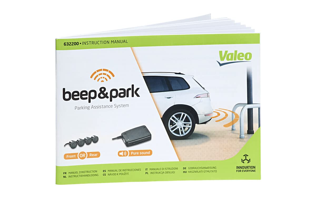 VALEO 632200 Einparkhilfe Beep&Park Kit: 4x Sensoren + 1 Lautsprecher Fronteinbau oder Heckeinbau