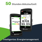 Bryton Rider S810 GPS-Fahrradcomputer mit 3,5" Farb-Touchscreen mit 2.5D-Glas, 50 Std. Akkulaufzeit, Offline-Europakarte, Turn-by-Turn-Navigation, ANT+/BLE-Konnektivität, Strava Live Segmente