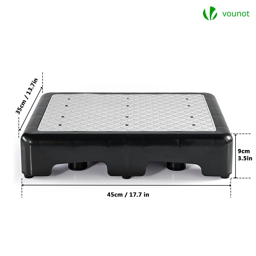 VOUNOT Trittstufe Indoor & Outdoor, rutschfeste und tragbare Fußbank für ältere Menschen, One Step Hocker für Bad, Küche & Türschwellen, Hocker und Aufstiegshilfe