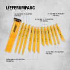 DEWALT 12-tlg. Säbelsägeblätter Set mit Aufbewahrungs-Box, DT2445-QZ