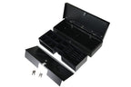 Solide und Elegante Kassenschublade, Zwei-Positionen-Schloss, RJ12 Kabelstecker, Herausnehmbare Geldkassette, Aus dickem Kaltgewalztem Stahl, HDWR HD-KFT46