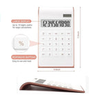 Leoyee Taschenrechner, ultradünnes und Elegantes Neigungsdesign, Dual-Power-Desktop-Rechner, Büro/Heimelektronik, Solarenergie, Neigungs LCD Display, 10 stellig