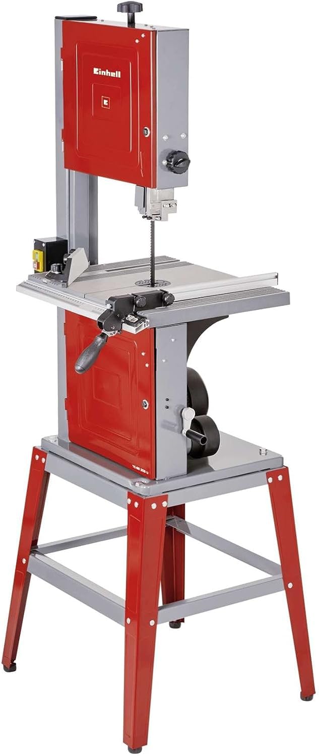 Einhell Bandsäge TC-SB 305 U (750W, 370-800 m/min Sägebandgeschw., 170mm Schnitth.), neigbarer Sägetisch, Parallel- und Winkelanschlag, Untergestell