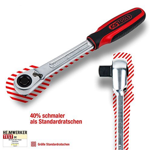 KS Tools 920.3890 3/8" SlimPOWER Umschaltknarre,72 Zahn