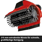 Einhell Akku-Oberflächenbürste PICOBELLA 18/215 Power X-Change (18 V, multifunktionell, integr. Gartenschlauchanschluss, inkl. Bürste MEDIUM, ohne Akku)