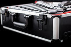 Meister Werkzeugtrolley 156-teilig - Werkzeug-Set-Mit Rollen- Teleskophandgriff/Profi Werkzeugkoffer befüllt/Werkzeugkiste fahrbar /Werkzeugbox komplett mit Werkzeug, Schwarz/Silber, 8971440
