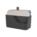 Rotho MYPAPER Plus Inbox, Dokumentenorganizer für Büro und Homeoffice, Schreibtisch Organizer mit Griff, Kunststoff, schwarz, 34,5 × 15,2 × 28,7 cm