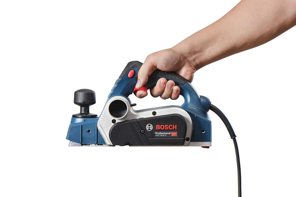 Bosch Professional Hobel GHO 26-82 D (Leistung 710 Watt, inkl. Parallelanschlag, Sechskantstiftschlüssel SW 2,5, Stoffstaubbeutel, Handwerkoffer)