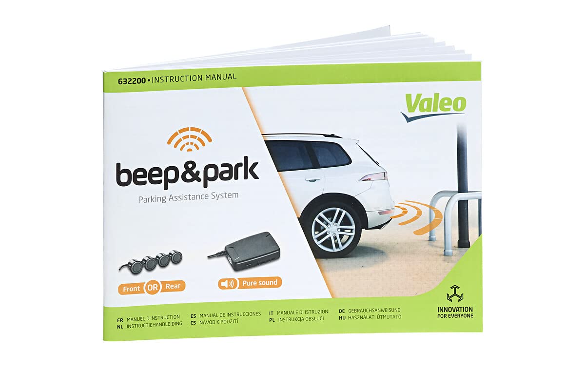 VALEO 632200 Einparkhilfe Beep&Park Kit: 4x Sensoren + 1 Lautsprecher Fronteinbau oder Heckeinbau