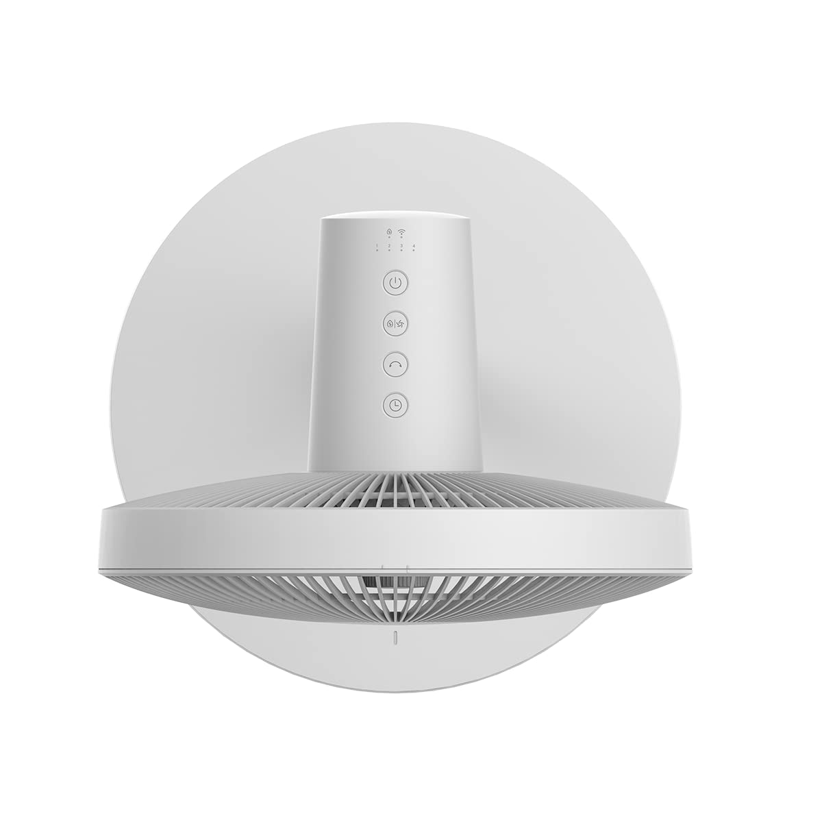 XIAOMI Mi Smart Standing Fan 2 Tisch- Standventilator mit optionaler iOS/Android Mi Home Appanbindung (15 W sparsamer BLDC Motor, 58 dB, 4 Geschwindigkeitsstufen, Google Assistant kompatibel) Weiß