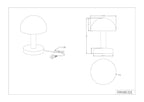 Trio Leuchten LED Tischleuchte Fynn II 599110107, Metall Nickel matt, Glas alabasterfarbig weiß, inkl. 1x E14 4.9 Watt LED, Touch-Me-Funktion (4-fach schaltbar, 3 Helligkeitsstufen), Höhe 21cm