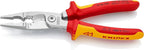 KNIPEX Elektro-Installationszange auf SB-Karte verchromt isoliert mit Mehrkomponenten-Hüllen, VDE-geprüft 200 mm, 13 86 200 SB