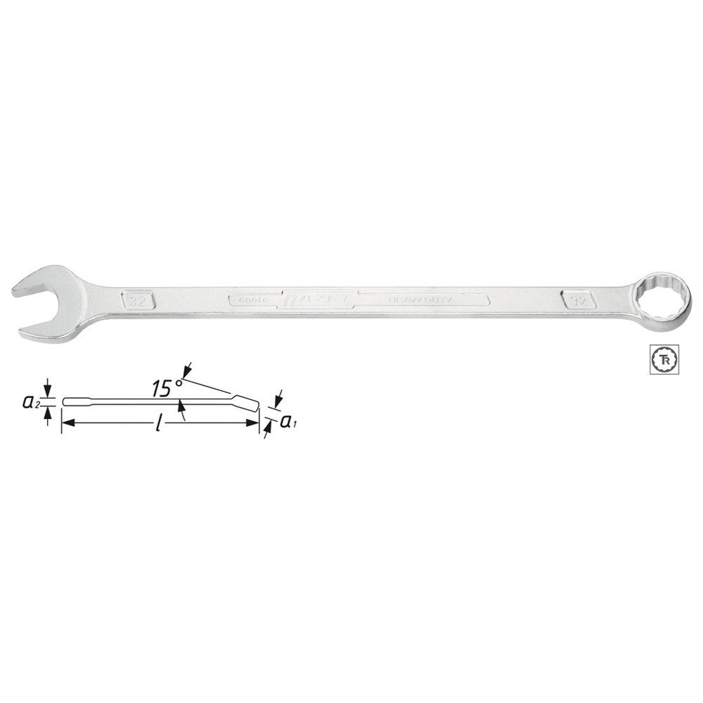 Hazet Ring-Maulschlüssel, extra lang, 600LG-19