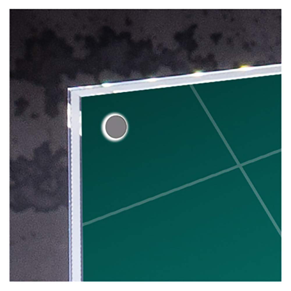 Sigel TA420 Beleuchtbarer LED-Tischaufsteller A4, hochwertiges glasklares Acryl mit schwarzem Sockel - geeignet für Gastronomie und Events, Werbeaufsteller
