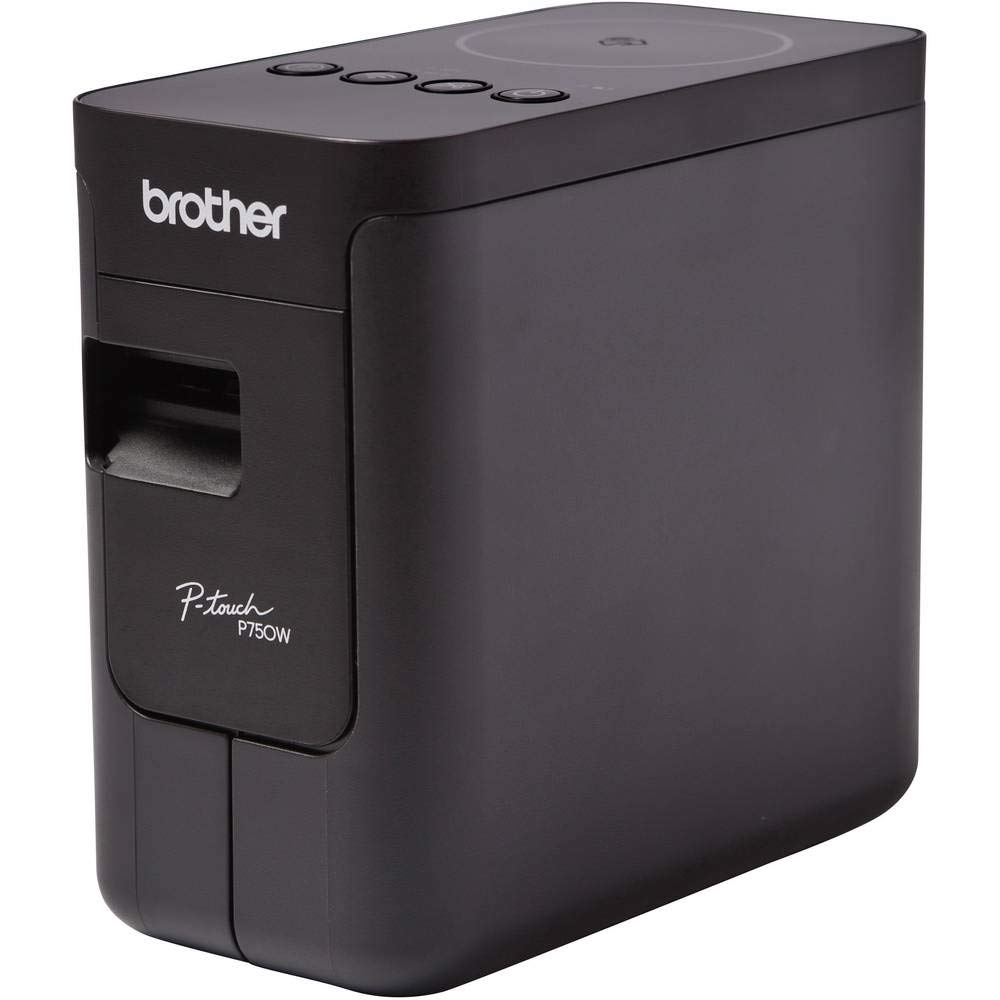 Brother PT-P750W Beschriftungsgerät für den PC inklusive WLAN und NFC (für 3,5 bis 24 mm breite TZe-Schriftbänder, bis zu 30 mm/Sek. Druckgeschwindigkeit), Schwarz