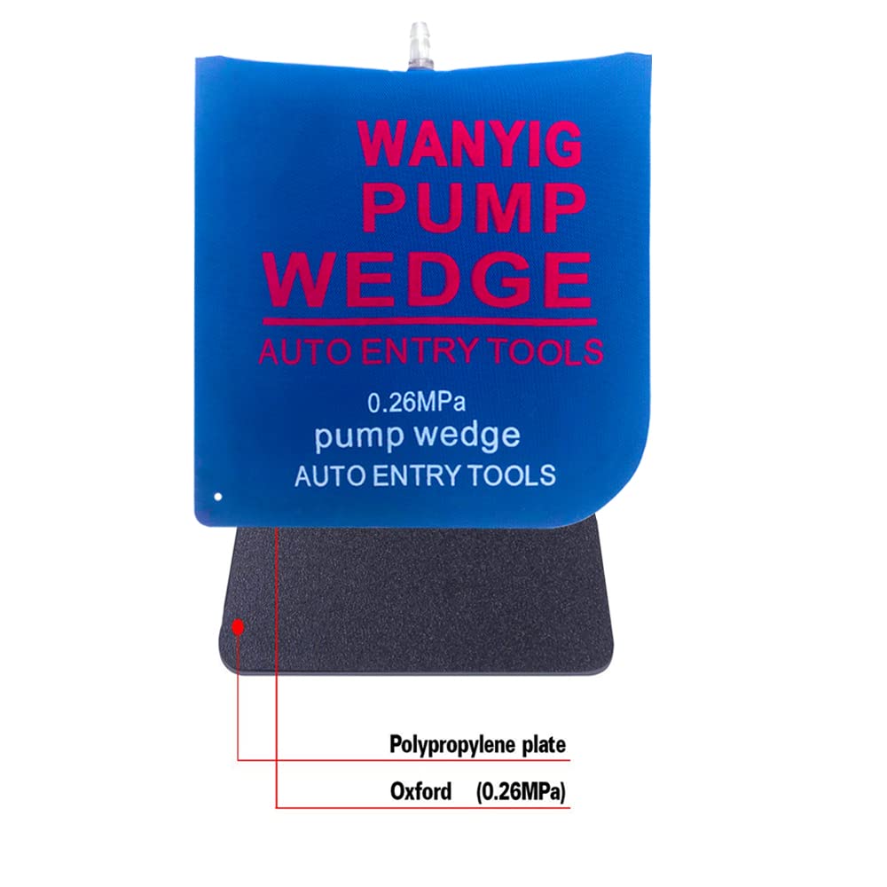 WANYIG 8 Stück Quadratisch Montagekissen Air Pump Wedge Pneumatikspanner Universal-Pumpkeil Universal-Pumpkeil Spreizkissen Belastung bis 300 kg