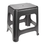 keeeper Maxi-Hocker, Polypropylen, Grau/Graphit, 41 x 33,5 x 42,5 cm, Funny Farm
