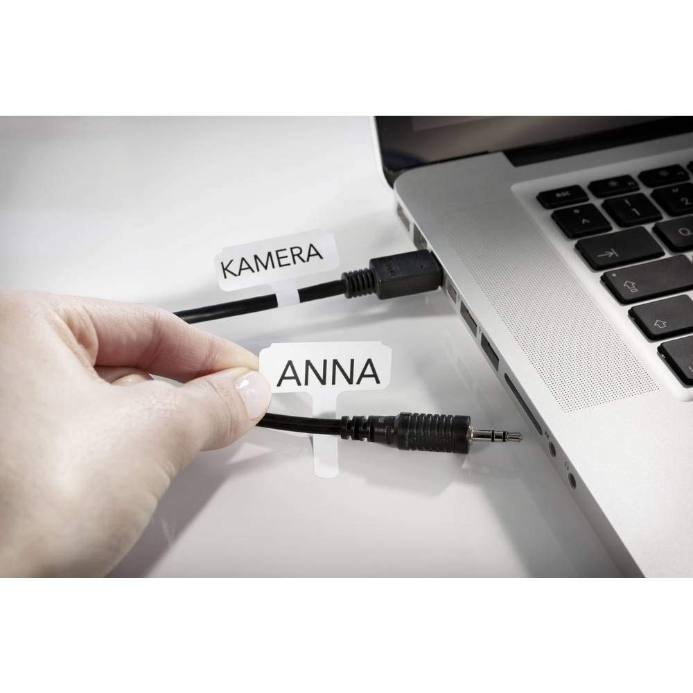 AVERY Zweckform L7950-20 Kabeletiketten (60x40 mm auf DIN A4, Laser, extrem stark selbstklebend, reißfest, bedruckbare Klebefolie ideal zum Kennzeichnen von Kabeln) 480 Aufkleber auf 20 Blatt weiß