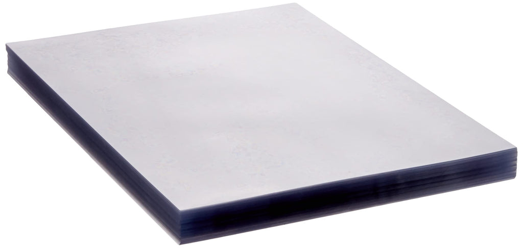 Fellowes Klarsicht Deckblatt aus PVC, A4 Format, 200 mic Stärke, transparent, ideal für Plastikbindung und Drahtbindung, Pack mit 100 Stück