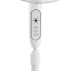 TROTEC Standventilator TVE 25 S, geräuscharmer Ventilator, 40 Watt, 3 Gebläsestufen, 80°-Oszillation, stufenlos höhenverstellbar bis 130 cm, Timer-Funktion, Fernbedienung