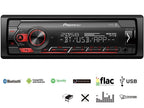 Pioneer MVH-S320BT, 1DIN Autoradio mit RDS, halbe Einbautiefe, deutsche Menüführung, Bluetooth, USB, AUX-Eingang, Freisprecheinrichtung, Smart Sync