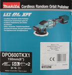 Makita DPO600TKX1 Exzenterpolierer, 1 Akku plus Ladegerät im Transportkoffer, Blau, 18 V / 5,0 Ah