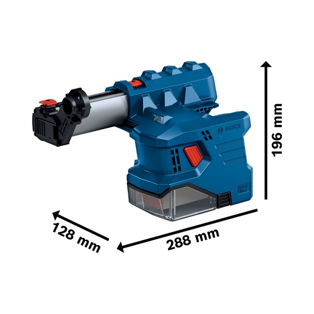 Bosch Professional 18V System Akku Bohrhammer GBH 18V-22 (mit SDS plus, KickBack Control und Vibration Control, inkl. GDE 18V-12, L-BOXX, ohne Akku/ Ladegerät)