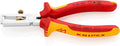 KNIPEX Abisolierzange mit Öffnungsfeder, universal verchromt isoliert mit Mehrkomponenten-Hüllen, VDE-geprüft 160 mm, 11 06 160