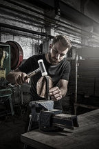 SUPERCRAFT-Schonhammer, mit schwingungsdämpfendem, ergonomisch geformtem und lackiertem Hickorystiel | D=40 mm | 3366.040