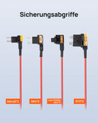 70mai Dashcam Hardwire Kit UP06, Typ-C Festverdrahtungs-Kit mit Dreistufig Einstellbarem Niederspannungsschutz, Kompatibel mit 70mai M310/A510/A810/4K Omni/T800E/T800, 24Std. Parkmodus