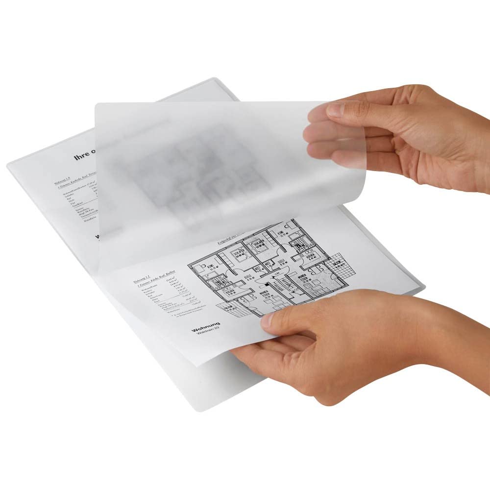 HP Premium Laminierfolien, DIN A4, 125 Micron, glänzend, transparent, zum Heißlaminieren, 100 Stück