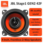 JBL Stage1 GEN2 42F Koaxial Lautsprecher Auto 100mm (4 Zoll): von Harman Kardon Car HiFi mit 40W RMS und 320W Max Einbaulautsprecher Auto Boxen Set - Paarweise