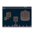 Dalber kinder Wandlampe kinderzimmer, Kinderlampe Wandleuchte Little Queen Krone rosa, 61109, E27