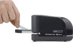 Rapesco 1454 626EL Automatisches USB/Batterie Heftgerät mit 1000 26/6mm Heftklammern, 15 Blatt Heftleistung, Schwarz