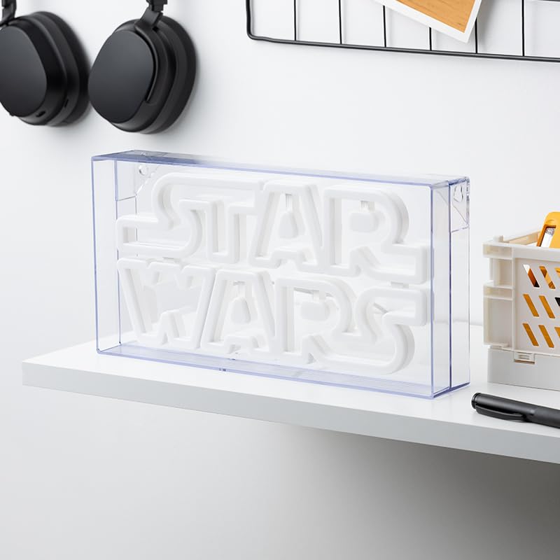Star Wars LED Neon Licht - Offiziell lizenziertes freistehendes oder wandmontierbares Lichtzeichen - Gaming-Raum-Zubehör & Film-Memorabilia-Deko, Bunt