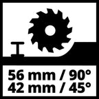 Einhell Tauchsäge TE-PS 165 (1.200 Watt, werkzeuglose Einstellung bei Schnitttiefe + Neigungswinkel, hochwertiges Hartmetall-Sägeblatt, Sägeblattarretierung)